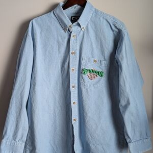 VTG 2006 Sturgis Motorcycle Rally Denim Shirt XL 66th Annual Three Rivers Mexico